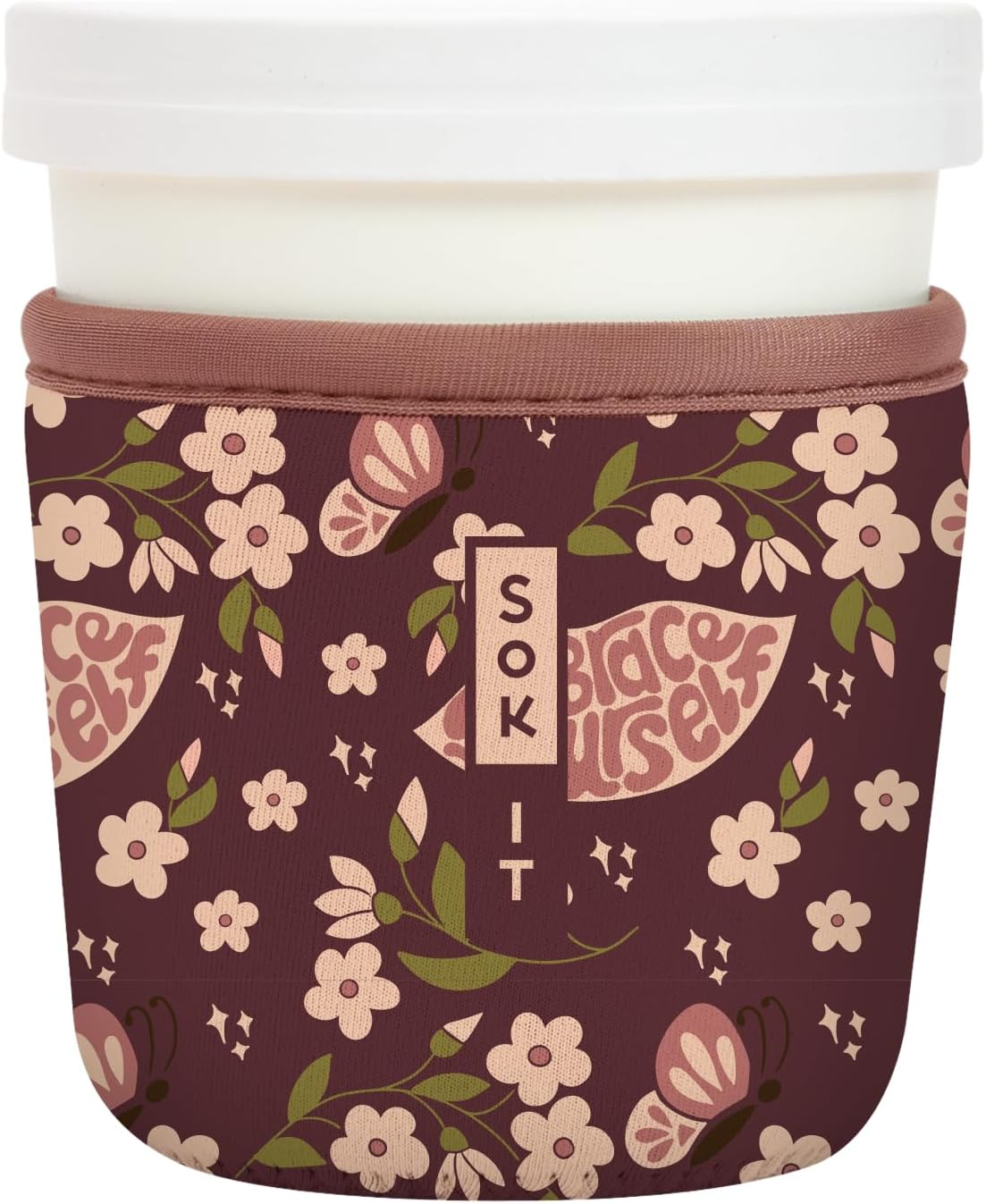 Sok It IceCreamSok Insulated Neoprene Cover (Self Love, Tapered Ice Cream Pints)