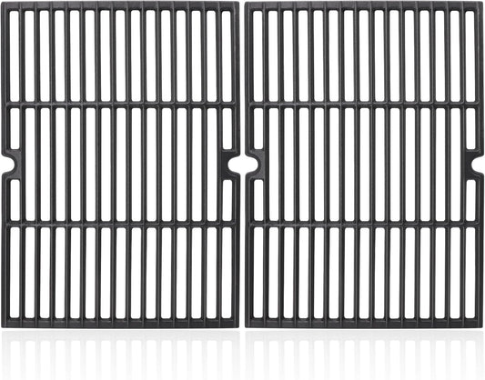 18 Inch Grill Grates Replacement for Charbroil 463268007, 463268008, 463257110, 463215513, Uniflame GBC750W, Master Forge GGP-2501, Thermos, Kenmore, Coleman Parts, Cast Iron BBQ Grill Cooking Grids.