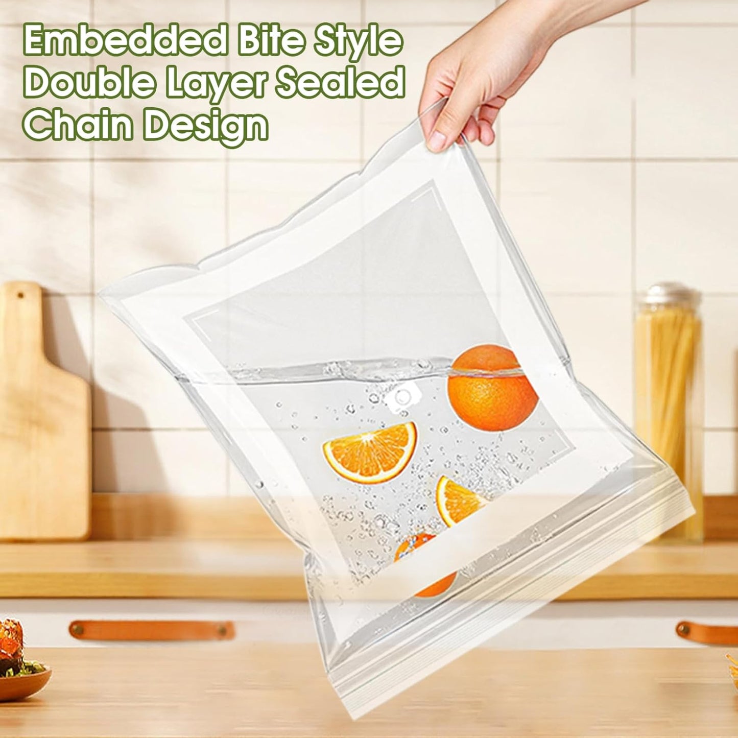 Reusable Freezer Bags 15PCS, Gallon Food Storage Bags with Stand & Label Leakproof Reusable Sandwich Bag for Kitchen, Vegetables, Snacks