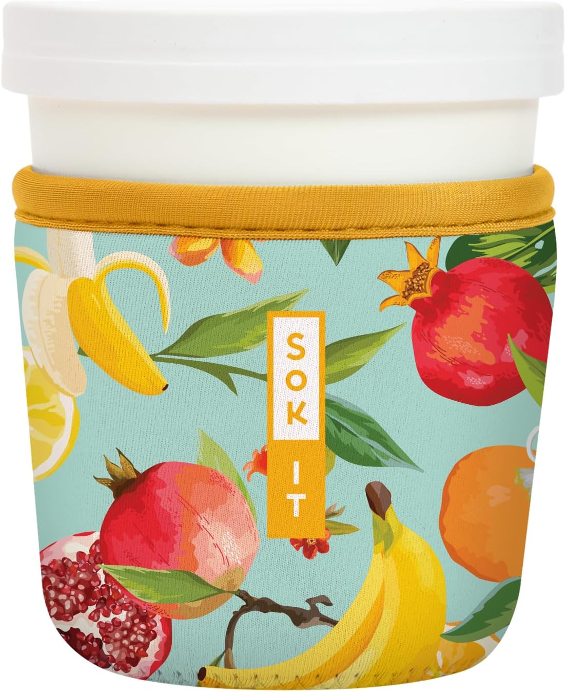 Sok It IceCreamSok Insulated Neoprene Cover (Paradise Punch, Tapered Ice Cream Pints)