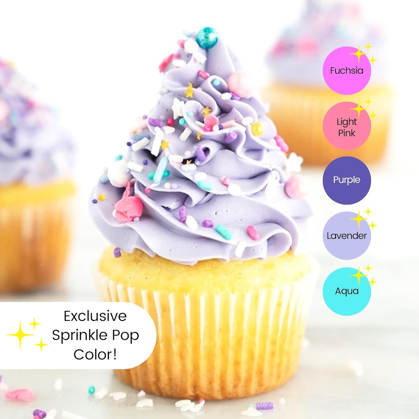 Sprinkle Pop Hey Sugar! Sprinkle Mix| Purple White Pink Aqua Sprinkles Mix with Pink Heart Confetti| Girl Lady Valentines Sprinkles Made in USA for Decorating Cupcakes Cakes Cookies Donuts, 2oz