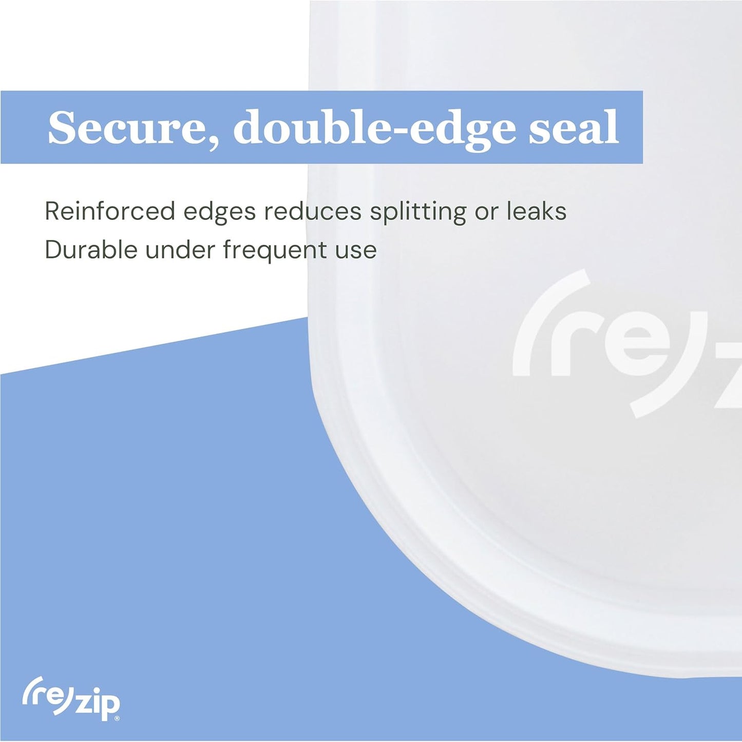 (re) zip Reusable Bag Drying Rack and Organizer | Includes 2 Reusable Leakproof Flat Lunch Bags | Wide Prongs for Drying, Vertical Storage for Easy Access | Disassembles for Effortless Storage