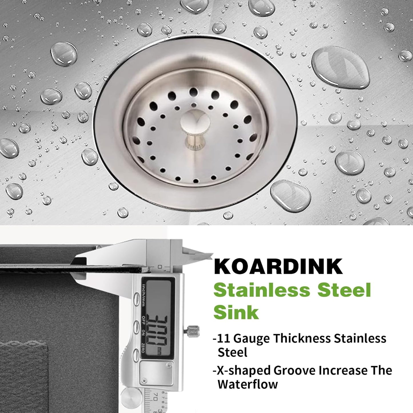 Kitchen And Bar Sink, 22x18 Inch Stainless Steel Drop In Kitchen Sink Modern Single Bowl Topmount Bar Sink Combo-Silicon Mat,Drain Strainer Set Compatibility With Various Kitchen & Bar Style