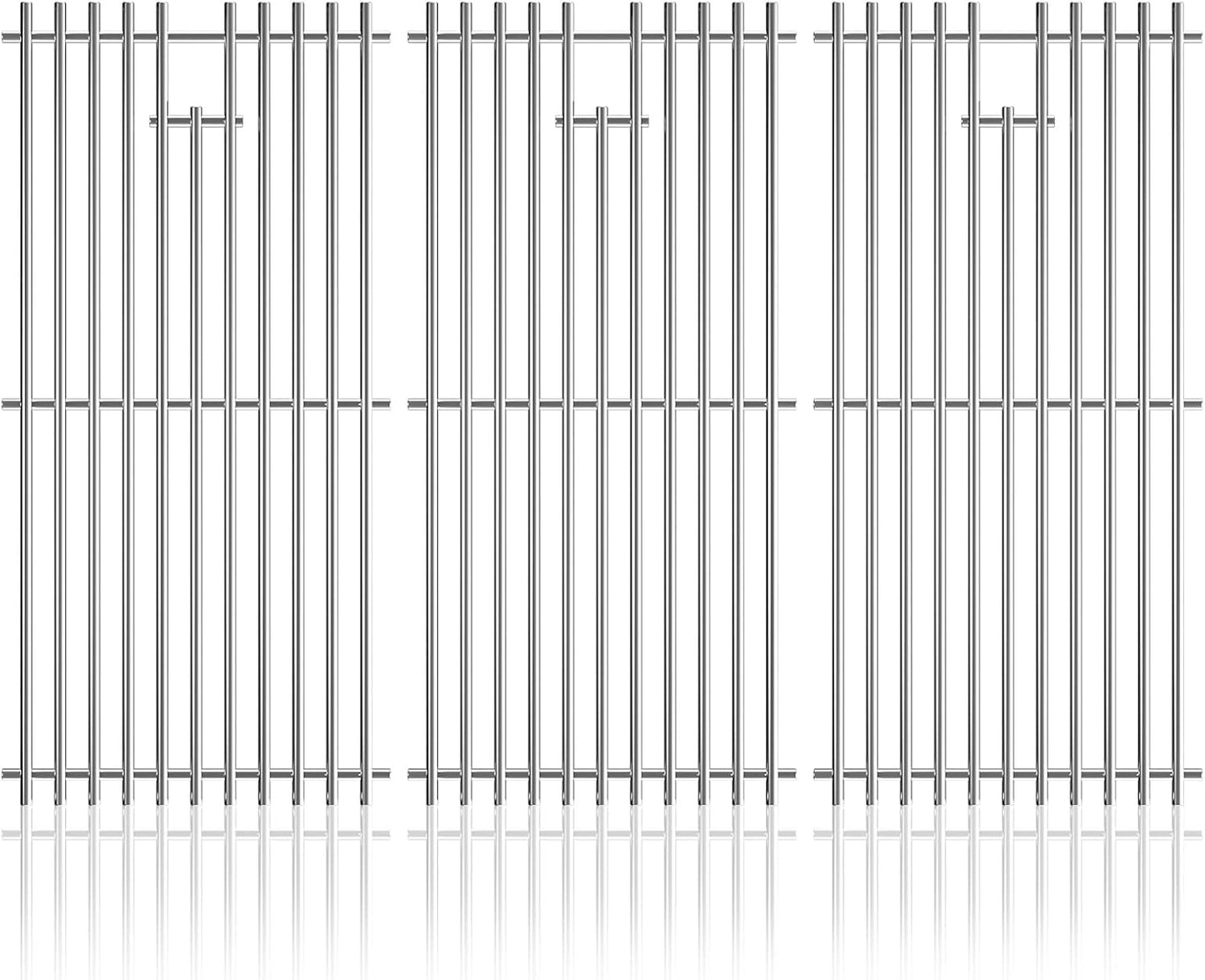16 15/16 Inch Cooking Grates for Charbroil Advantage 463343015, 463344015, 463344116, G421-0008-W1 Advantage 3 Burner Gas 2 Coal Parts 463340516, Tru Infrared 463336016 Replacement Parts
