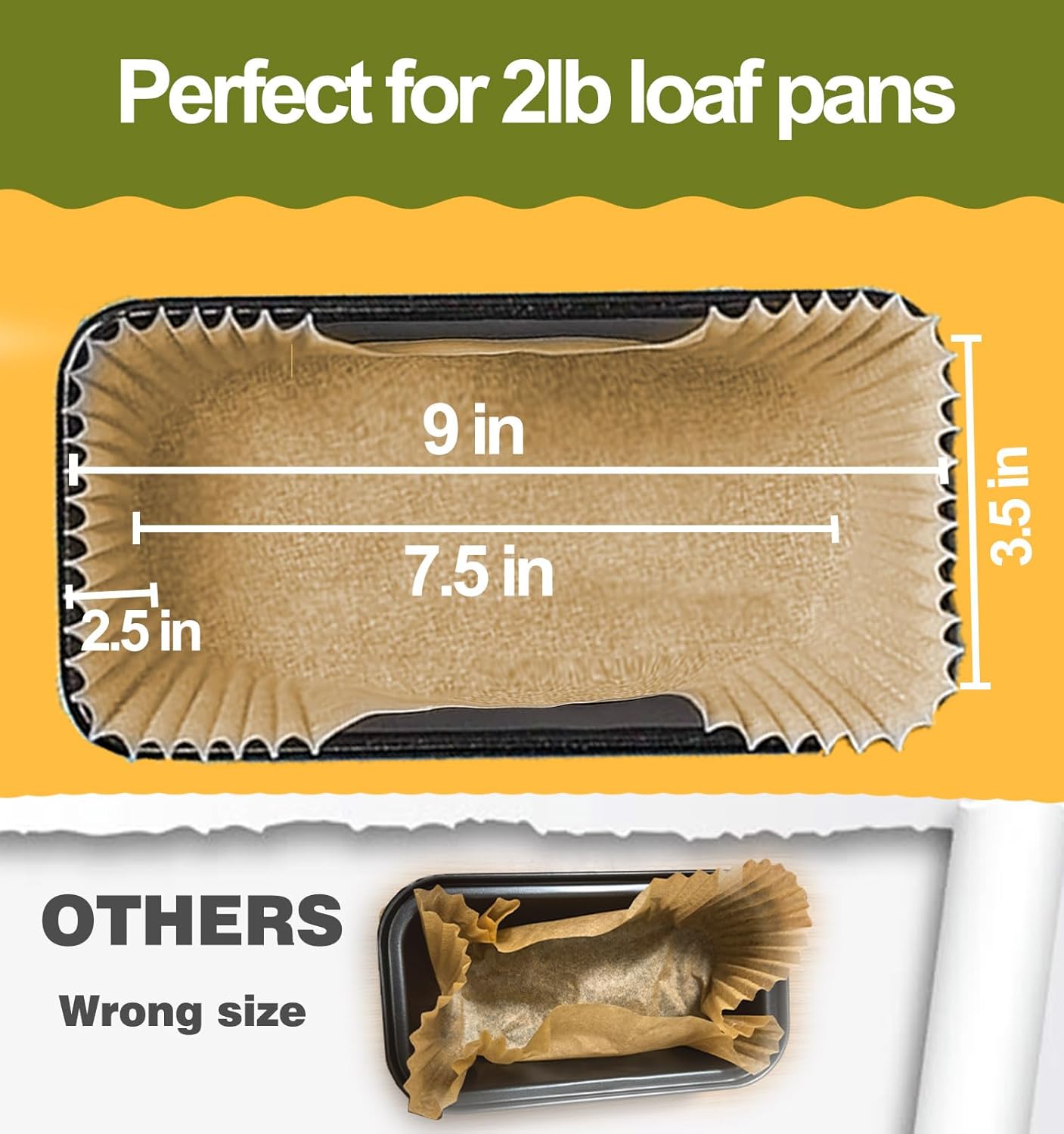 Loaf Pan Parchment Liners, Bread Pan Liners, Parchment Paper Loaf Pan Liners, Loaf Pan Liners for baking bread 9x5
