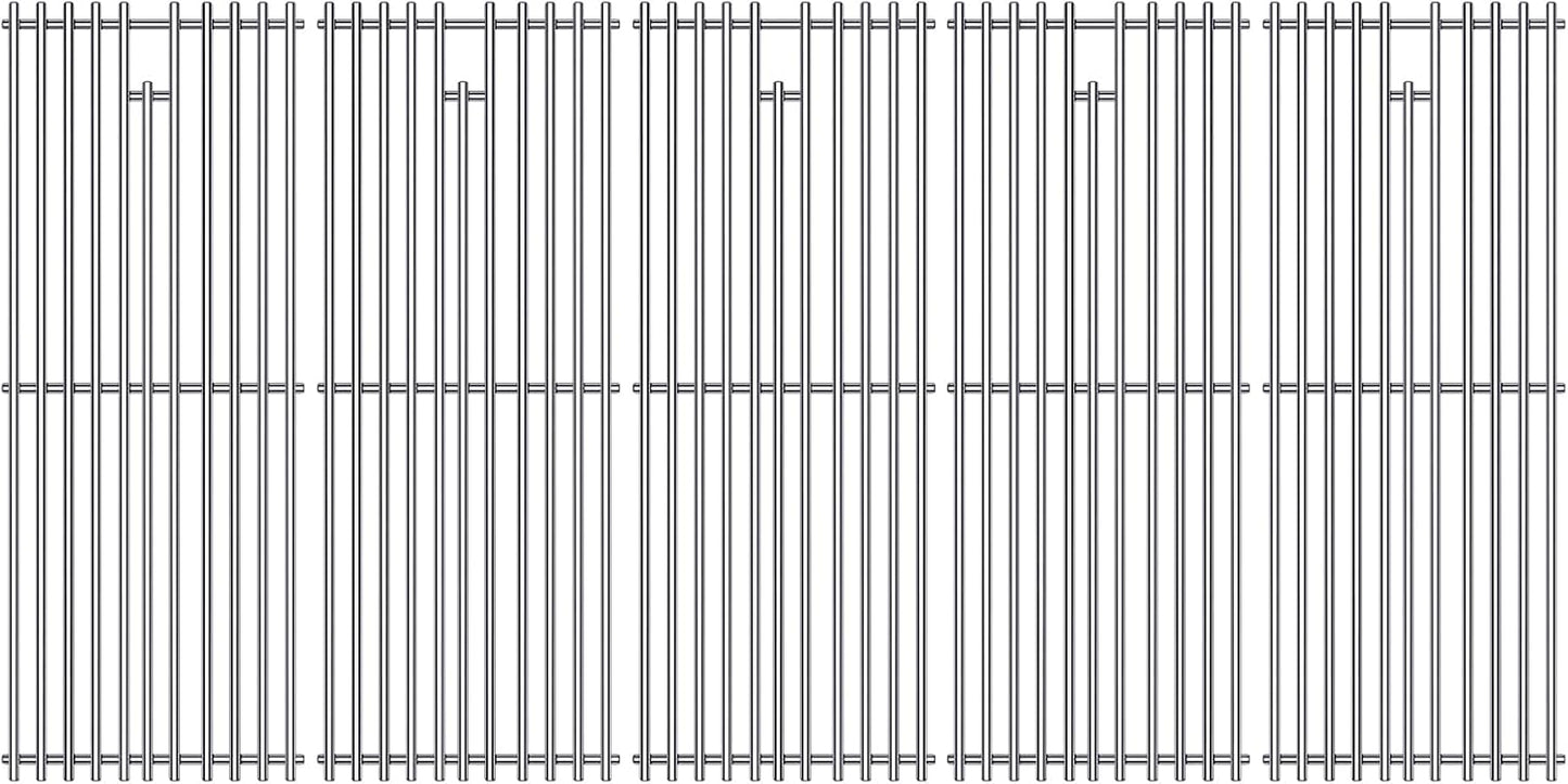 9MM 16517 Grill Grates Replacement for Bull Grill Replacement Parts, BBQ Bull Brahma 5 Burner 57568, 57569, 57568CE, 19” Lion Premium 40” 4 Burner L90000, 90000, 65073 Stainless Steel Grids