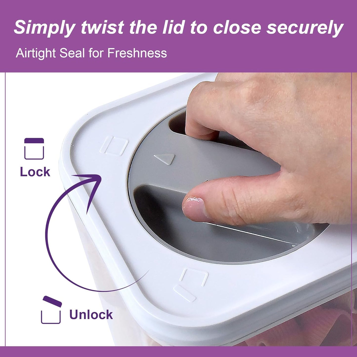 Amazing Abby - Carol - 96-Ounce Acrylic Canister (Set of 3), Plastic Airtight Food Container, Stackable for Pantry Storage, BPA-Free and Shatter-Proof, Perfect for Home and Commercial Use