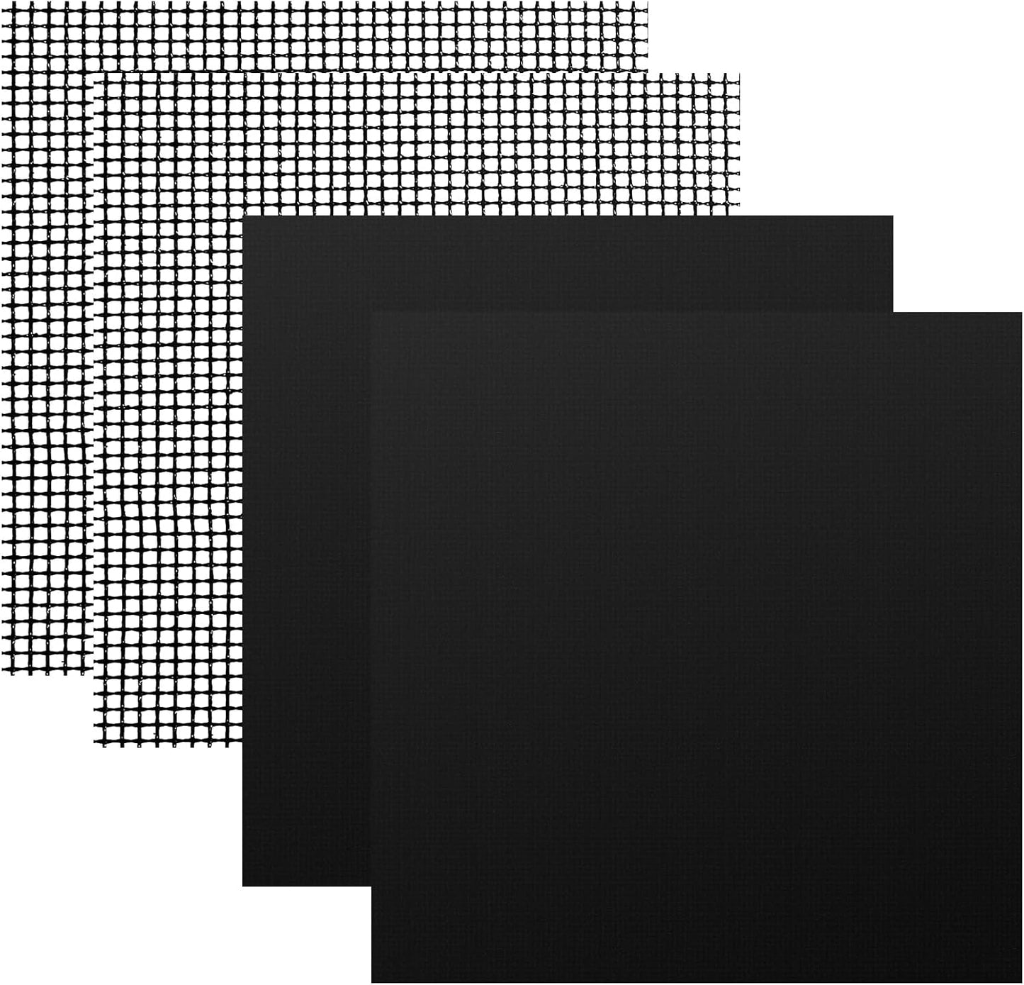 Air Fryer Oven Liners and Mesh Grill Mats Compatible with Ninja Foodi SP101 SP201 SP301，Reusable 12inch Non-Stick Liner for Bottom of Oven and Air Fryer Toaster Oven Mat for Oven