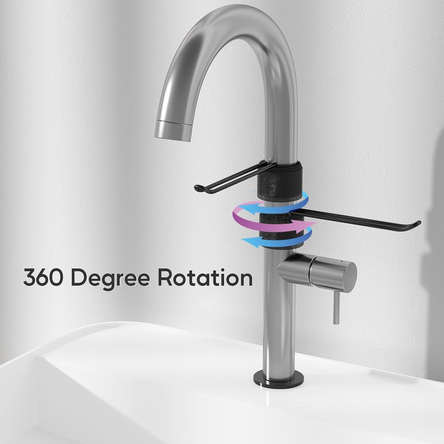 Stylish and Functional Dish Towel Holder - Keep Your Kitchen Rags and Dishcloths Neat and Within Reach with This Sink Dish Cloth Holder and Storage Rack! (1, Black)