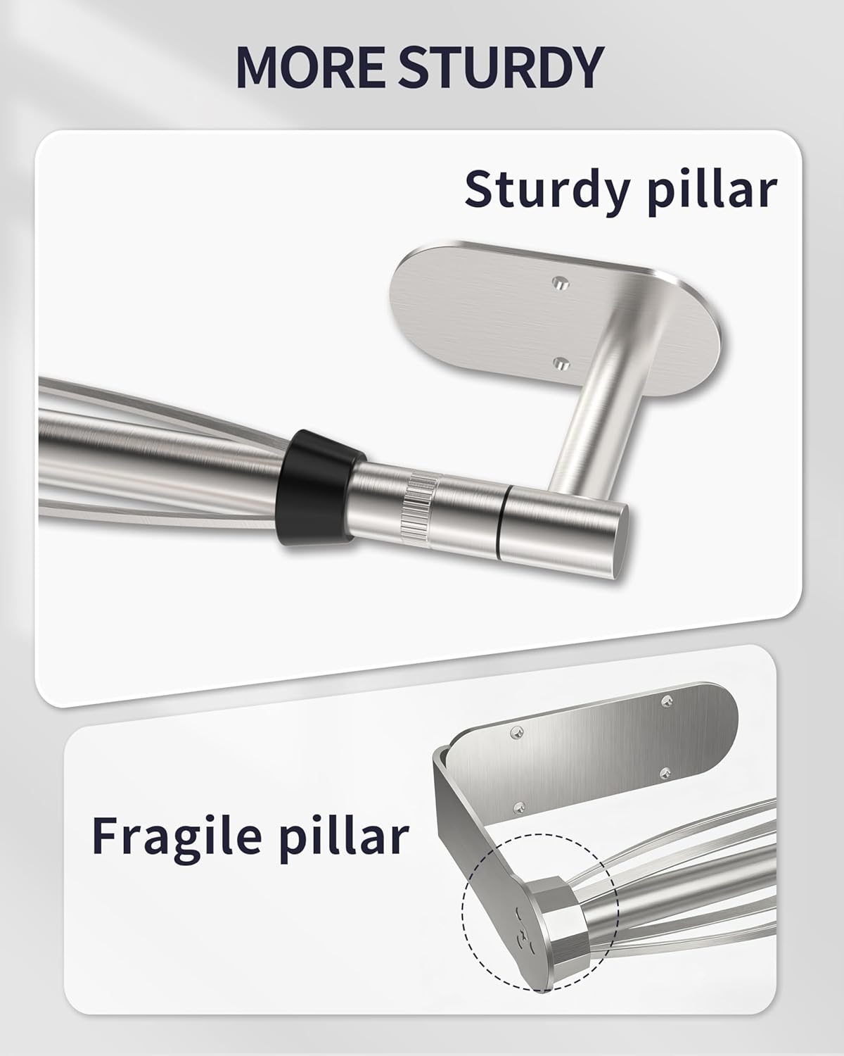 Paper Towel Holder Under Cabinet, Self Adhesive or Wall Mount for Kitchen Bathroom, Stainless Steel Paper Towel Holders with Damping Effect, Single Hand Operable (Silver)