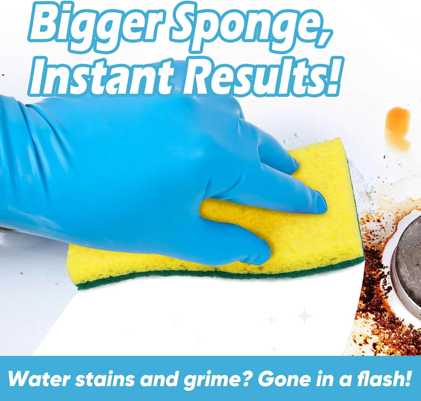 AIDEA XL Scrub Sponges Heavy Duty 12Count, Sponges for Dishes, Extra Large Sponge for Cleaning Kitchen and Household, Heavy Duty Sponge Safe for Non-Coated Cookware, Cleaning Power for Bathroom, House