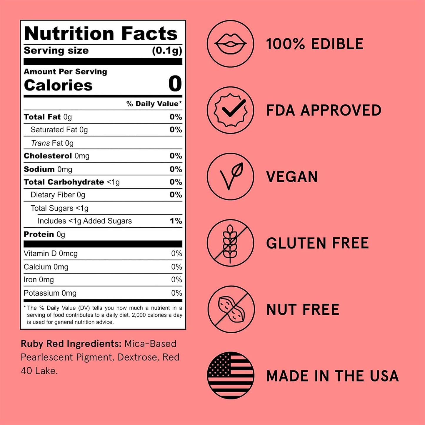 Fancy Sprinkles Madame Claus Edible Glitter Set for Sparkling Food & Drinks, No Taste or Texture Ruby Red, Diamond White, Emerald Green (3 jars, 4gm each)