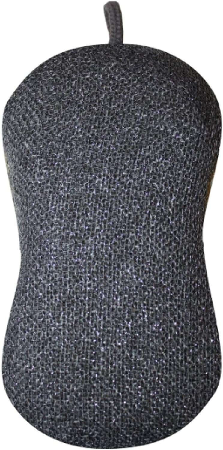 MÜkitchen Premuim Sponge for Dishes and Household Cleaning | Microfiber Print and Non-Scratch Scrub Pad | Set of 4 | (Stones)