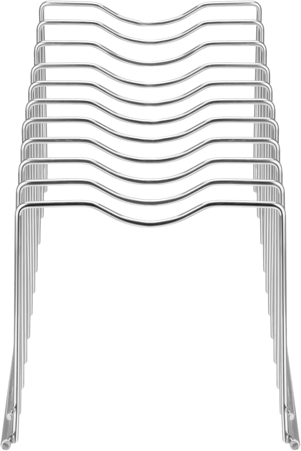 Slideep Pot Pan Lid Holder Rack Organizer, Kitchen Dish Plate Storage Organizer Drying Rack, Bakeware Pot Lid Rack Holder Organizer, Pantry and Cabinet Holder,Set of 2