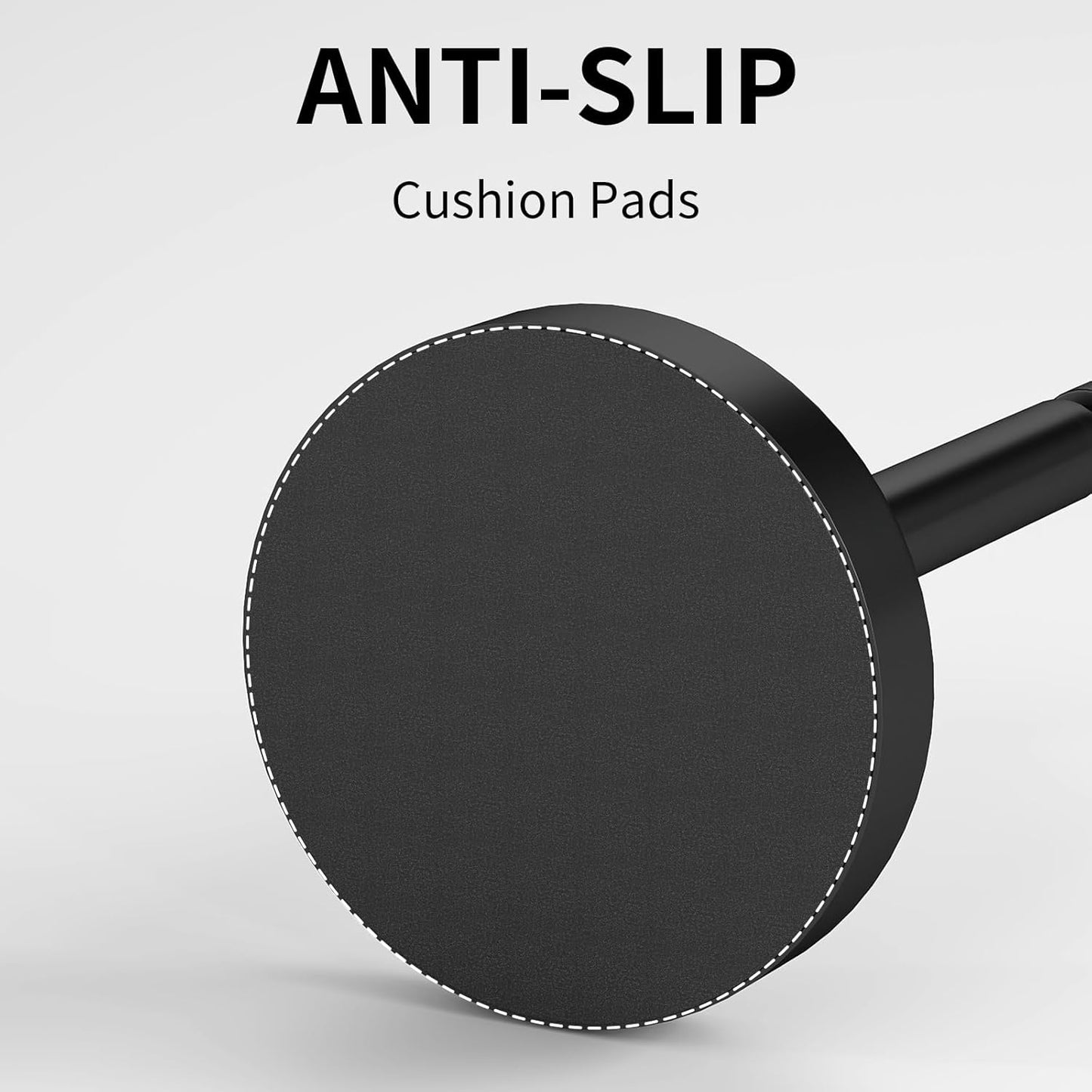 Paper Towel Holder Countertop, Black Paper Towel Holder with Weighted Base Non Slip, Standing Paper Towel Roll Holder for Kitchen Bathroom, Easy One-Handed Operation, Stainles Steel (Matte Black)