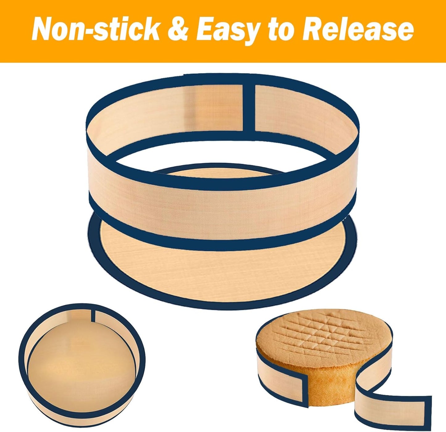 Macaron Silicone Baking Mat Set with Measurement Grid All-in-one 7Pcs Reusable Non-Stick Oven Mats Sheets for Macaron Cookie, Pizza, Pastries & Bread