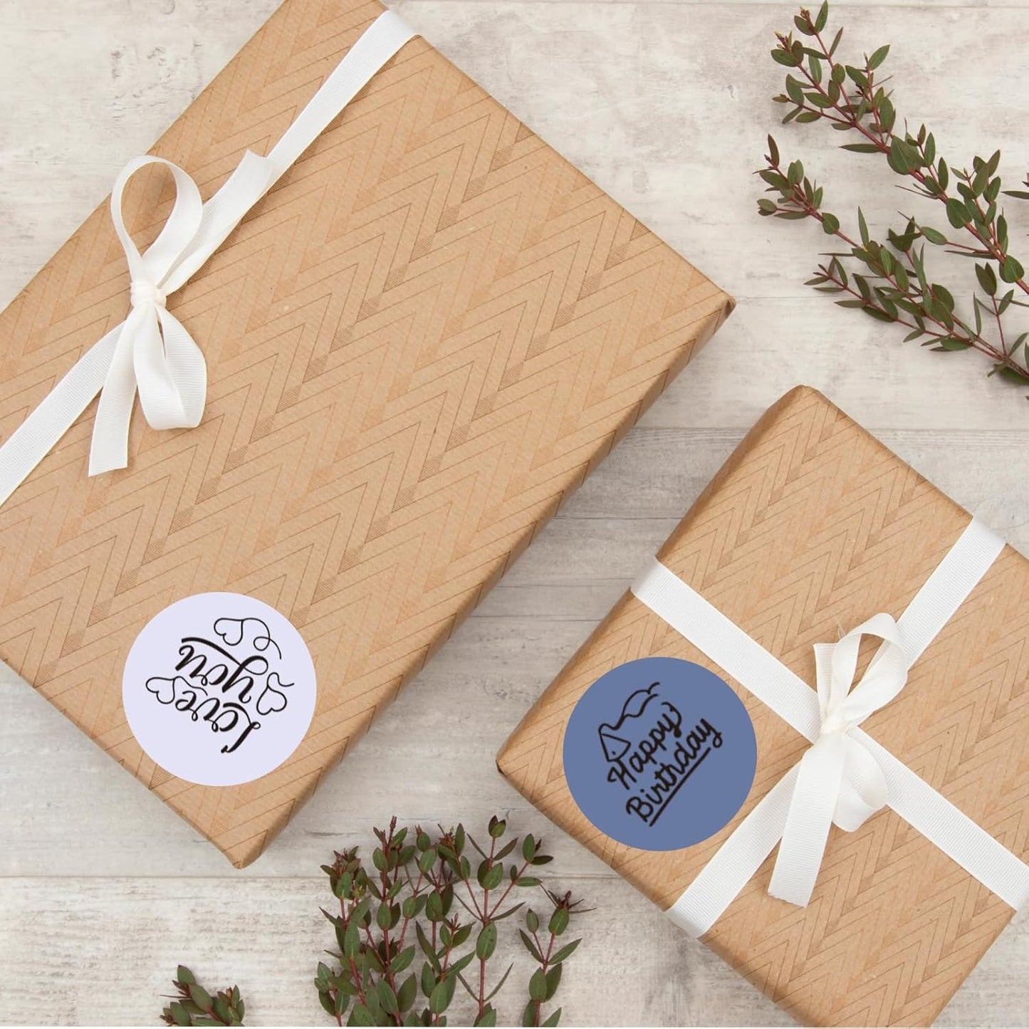 2 Inch Purple Gradient Round Thermal Label Printer Stickers - Self-Adhesive Direct Labels for DIY Logo Design, Name Tag (500 Labels/1 Roll)