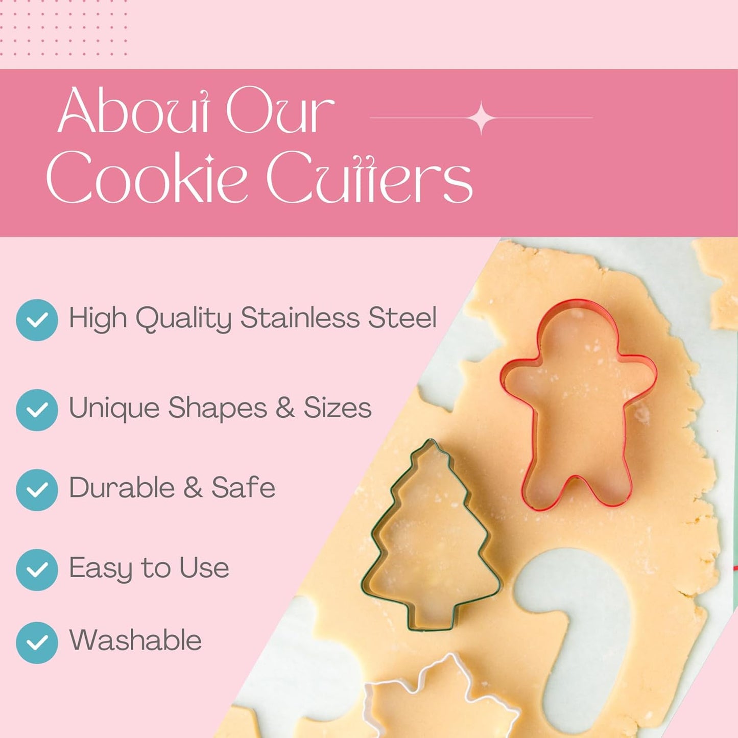 Cookie Cutter Kingdom, Christmas Cookie Cutters, Cookie Cutters Shape, Mold for Cakes Biscuits and Sandwiches (Christmas Tree)