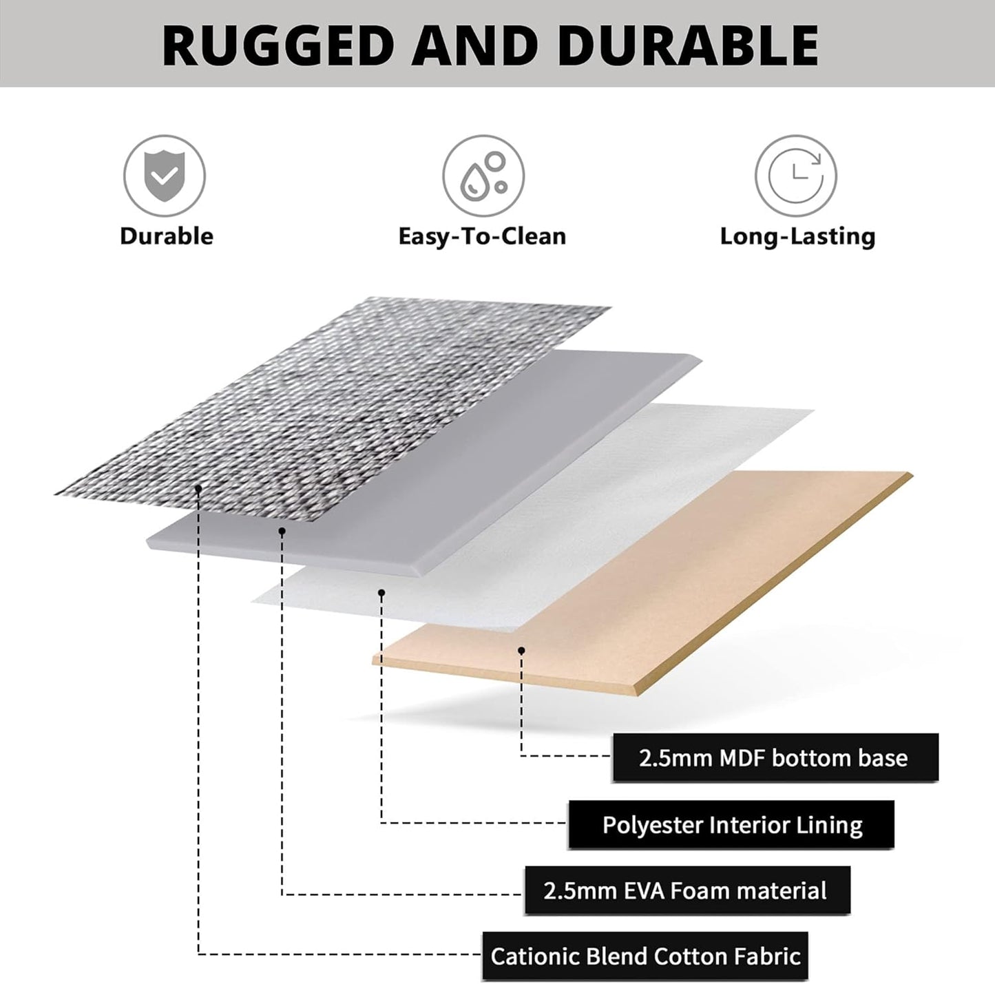 DECOMOMO Storage Baskets for Shelves - Fabric Storage Bins, Linen Closet Organizers and Storage (Purple & White, Large - 3 Pack)