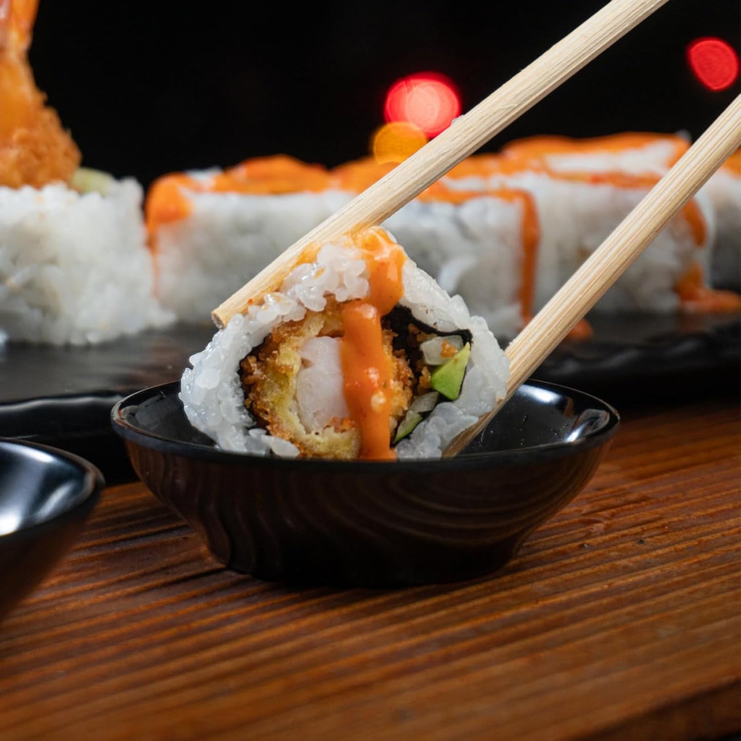 Disposable Bamboo Chopsticks (Approx.100 sets),Japanese Chopsticks,9.25'' Long Chopsticks Disposable,Individually Full Kraft Paper Wrapped Chinese Chopsticks