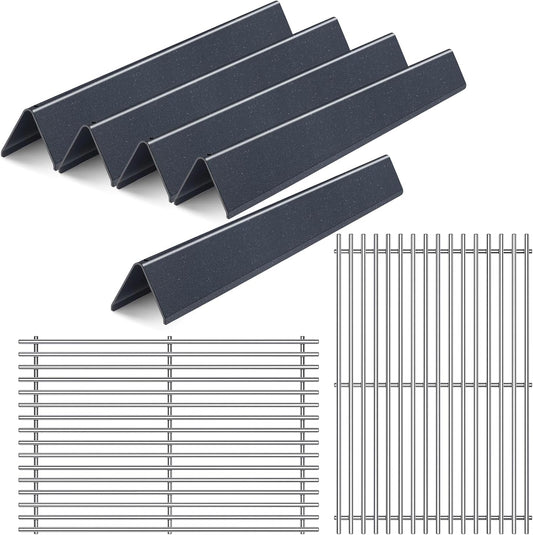 7536 7525 Grill Grates Replacement for Weber Spirit Grill Parts E-310, E-320, 300 Series, Weber Genesis Grill Silver B/C, Gold B/C, Platinum B/C, Spirit 700 and 900, 17.4” Flavorizer Bars Grid