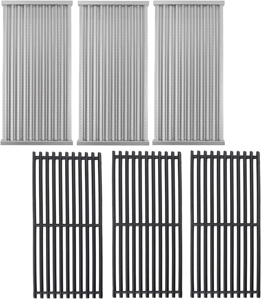 17" Grill Grates and Emitter for Charbroil TRU Infrared 3-Burner 463242516 466242515 466242516 466242615 466242616 463355220 463342420 Grill Parts for Charbroil Grill Replacement Parts