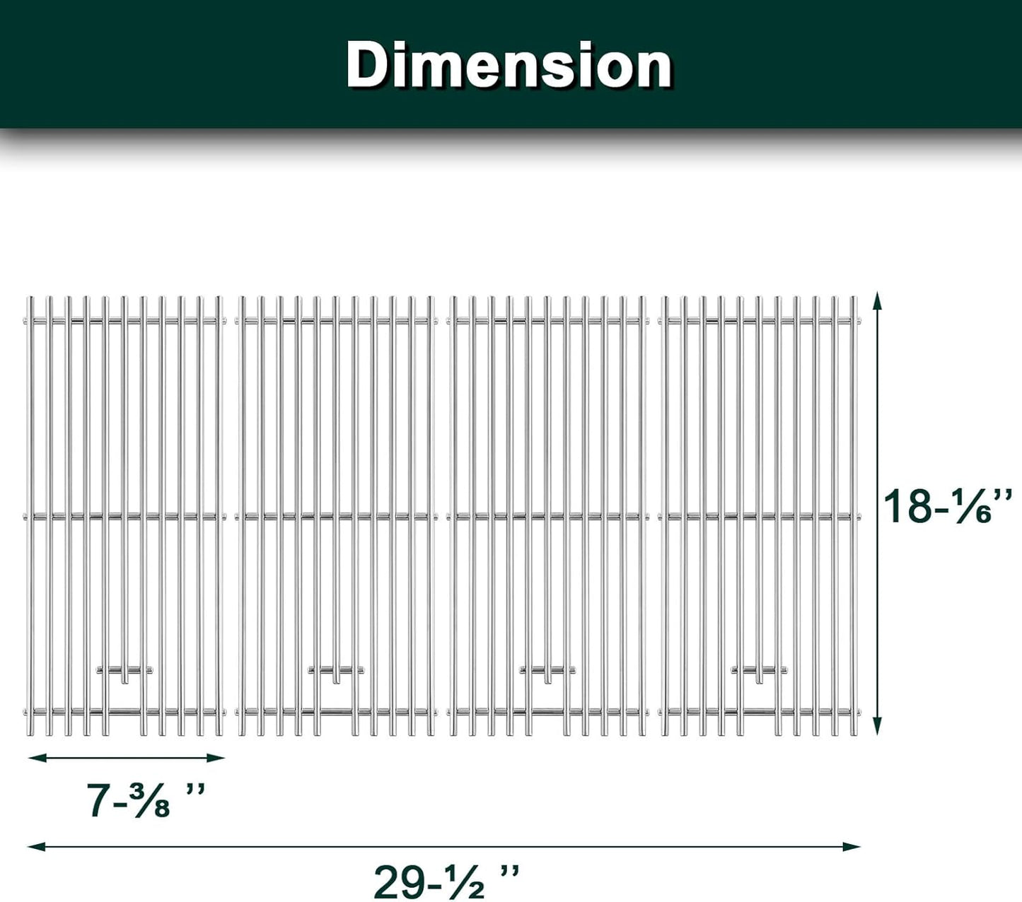 RJC008P RJC32A Grates Grill Replacement Parts for RCS Grill Parts 32’’ Premier RJC32AL Cooking Grid Blaze 4 Burner BLZ-4LTE2-NG BLZ-4LTE2-LP BLZ-4LTE2MG-LP BLZ-32-034 Summerset Sizzler Grill Grates