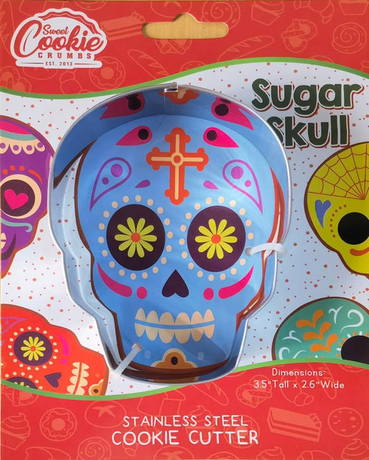 Sugar Skull Cookie Cutter, Food Grade Premium Stainless Steel, Dishwasher Safe