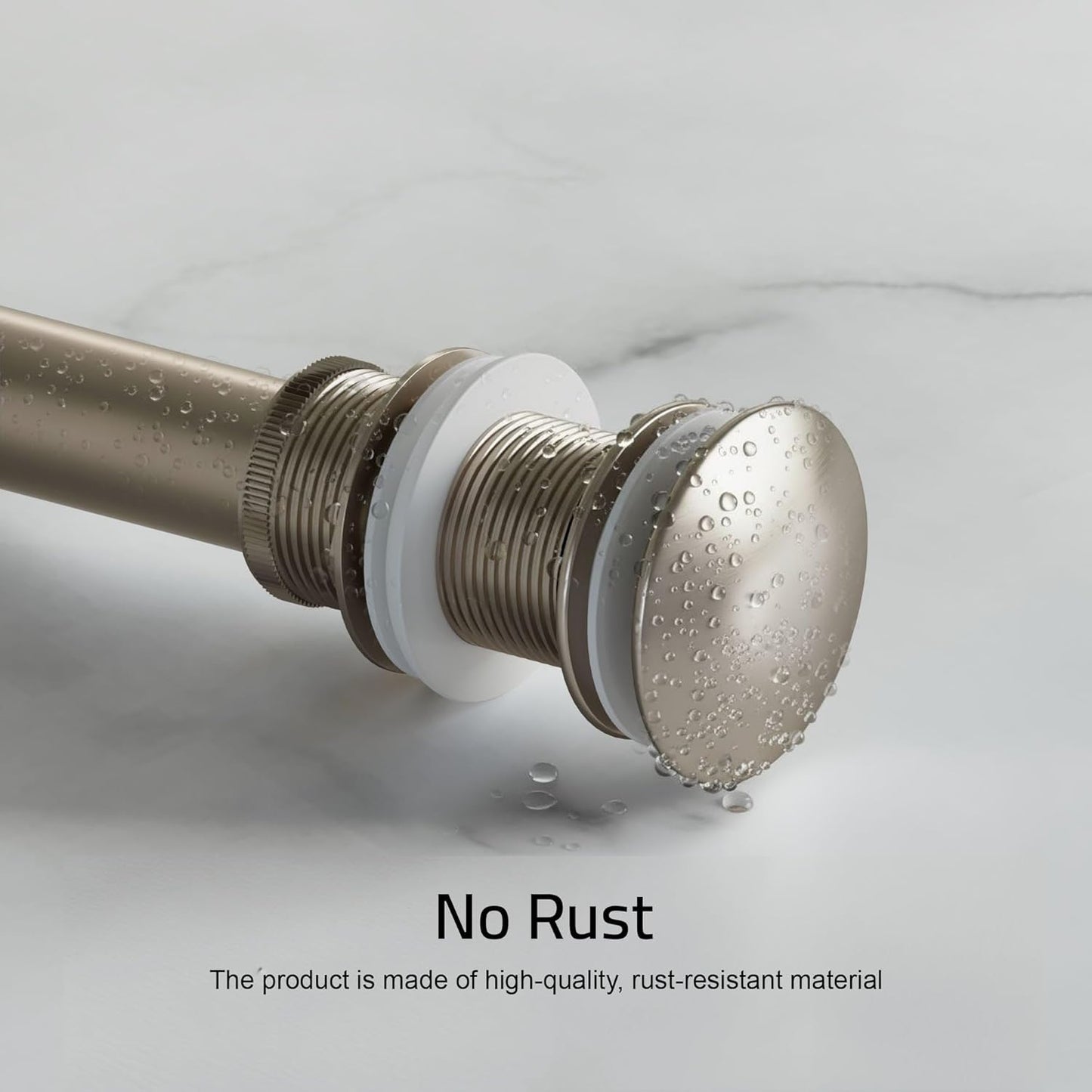 Dowell Pop Up Drain Stopper for Bathroom Vanity/Vessel Sink (Brushed Nickel 6011 0804)