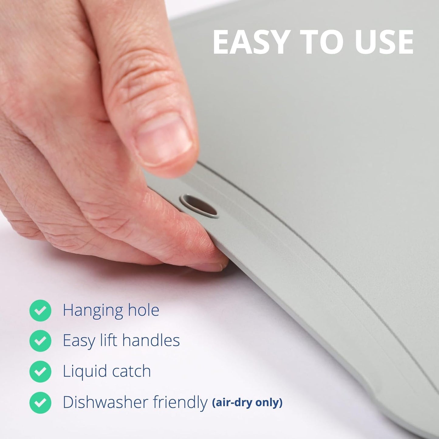 Blue Ginkgo TPU Cutting Mat [Medium] – Korean-Made Flexible, Knife-Friendly, Durable Kitchen Cutting Board (Red)