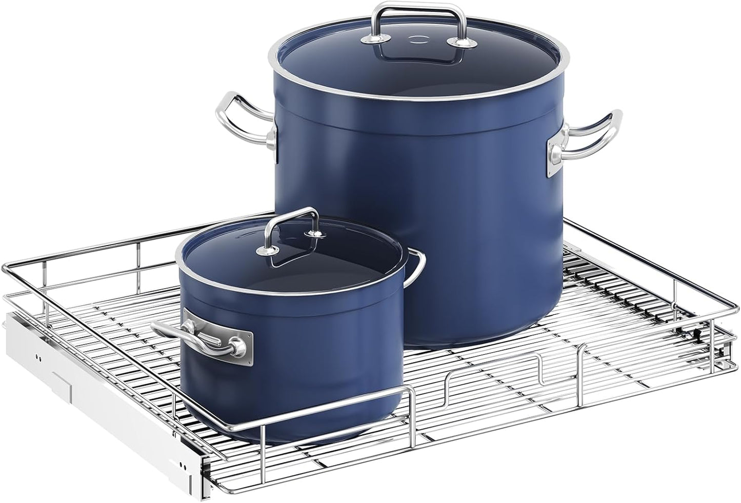 ROOMTEC Pull Out Cabinet Organizer, Cabinet Pull Out Shelves 25½" W x 21½" D, Heavy Duty Cabinet Drawers Slide Out Kitchen Cabinet Organizers Storage Shelf