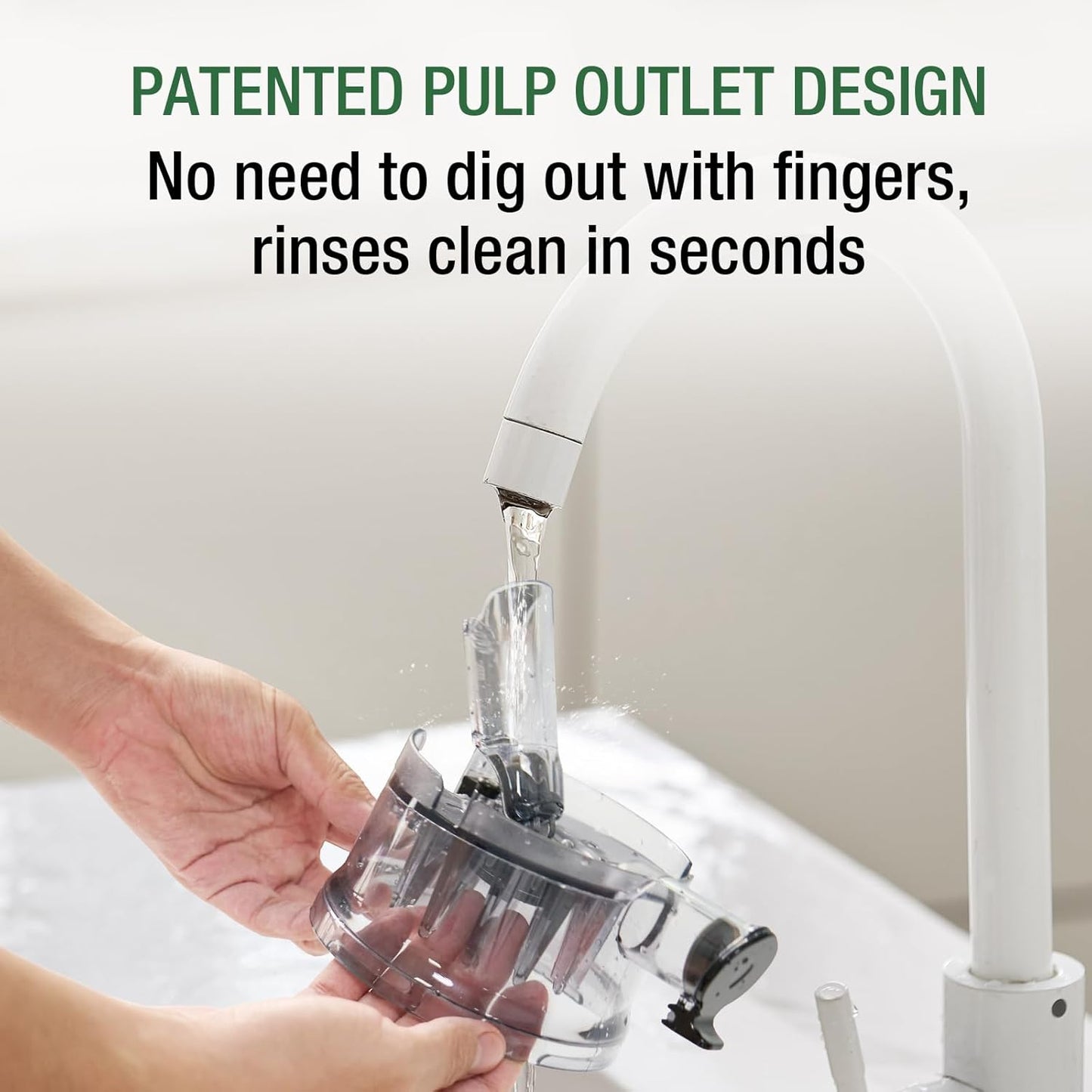 Juicer Machines, TUUMIIST Cold Press Juicer with 5.3" Extra Large Feed Chute Fit Whole Fruits & Vegetables Easy to Clean, High Juice Yield, BPA Free (Black)