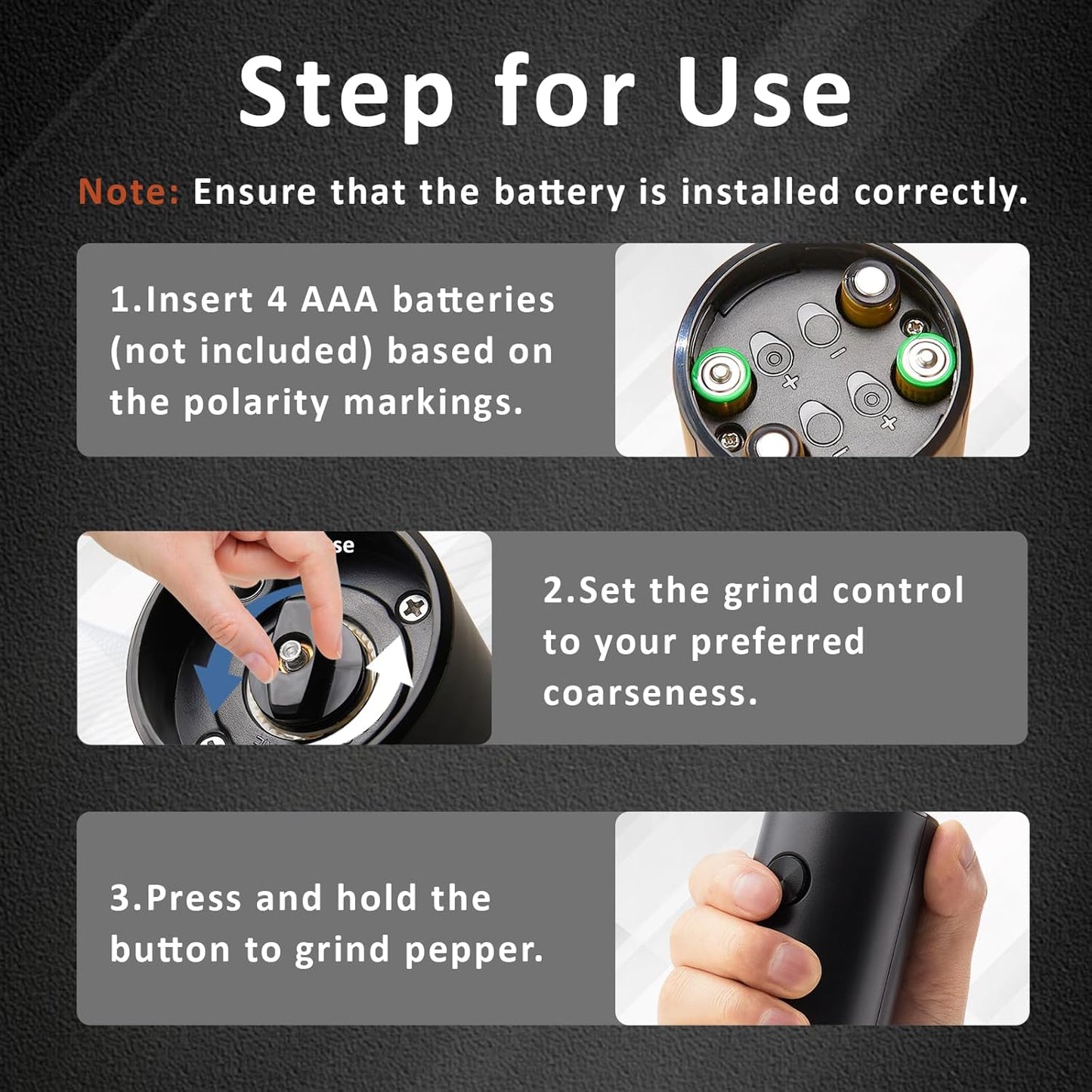 9.5" Nonstick Frying Pan, Ceramic-Coated Stainless Steel Skillet - PFOA/PTFE Free, High Heat & Induction, Dishwasher & Oven Safe + FREE Electric Pepper Grinder