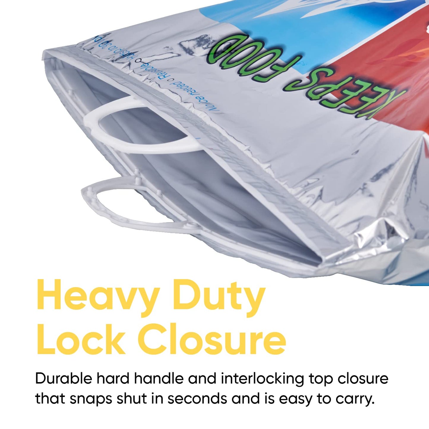 Superio Hot and Cold Insulated Bags for Food Delivery, Grocery Shopping Bags, Food Storage for Hot and Frozen Food for Travel, Disposable Cooler Bag, Reinforced Thermal Lunch Bag (1, 13.5"x17.5")