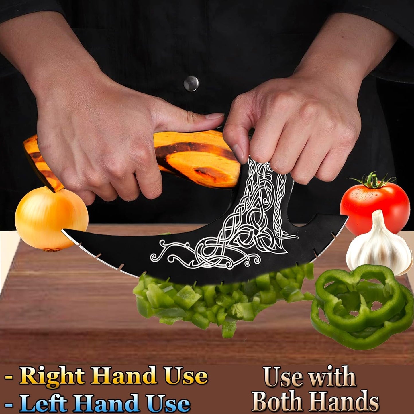 Pizza Cutter Axe Handmade Viking Pizza Axe Kitchen Tool Medieval Slicing Pizza Cutter with Sheath | Hunting & Camping Viking Axe | Viking Gifts For Men (PzAxe-392)