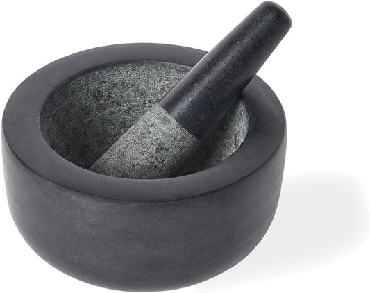 Fox Run Mortar and Pestle, Granite, Black