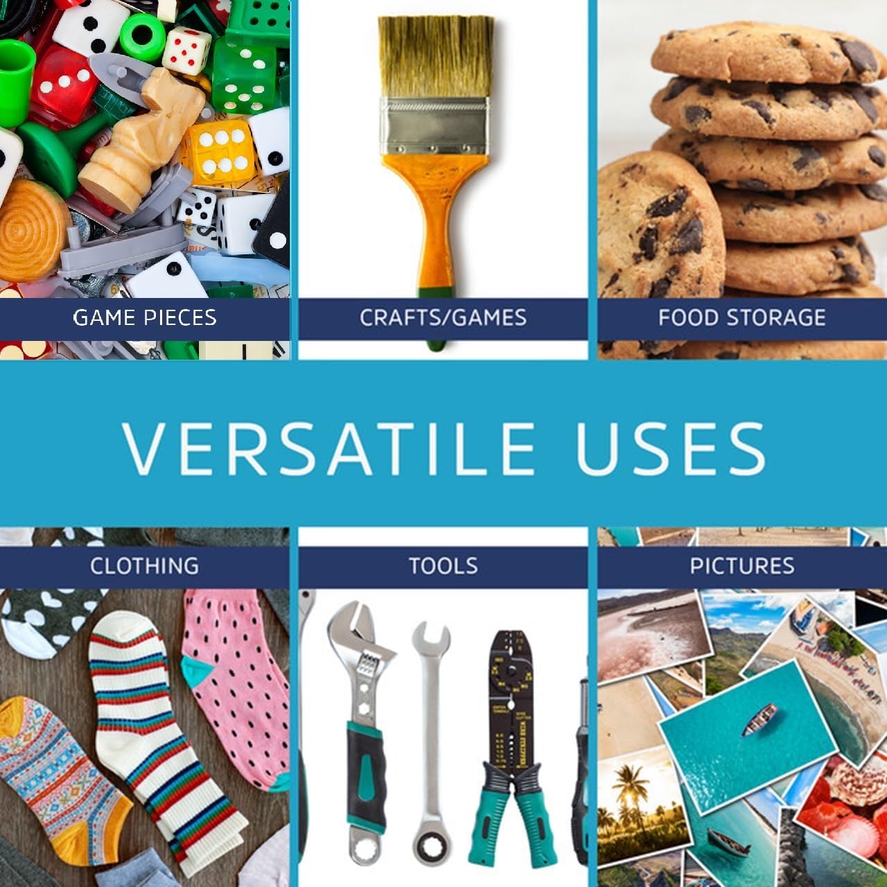 13" x 15" 2 Gallon Large Zip Bags, 2 Mil Thick Clear Plastic Reclosable Zipper Lock Bags with Write-on White Block, with Resealable Zip Top Lock for Food Storage & Office Supplies, 200 Count