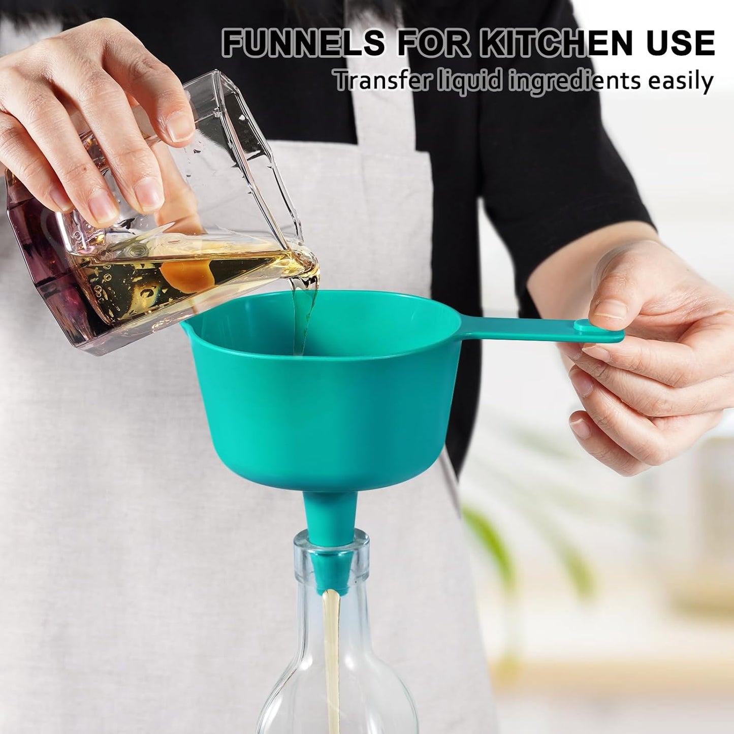 Measuring Cups and Spoons set 10 Pieces, Stackable Measuring Cup with Lid, Kitchen Cooking Baking Measuring Set for Liquid and Dry, BPA Free, Dishwasher Safe (Multicolor)