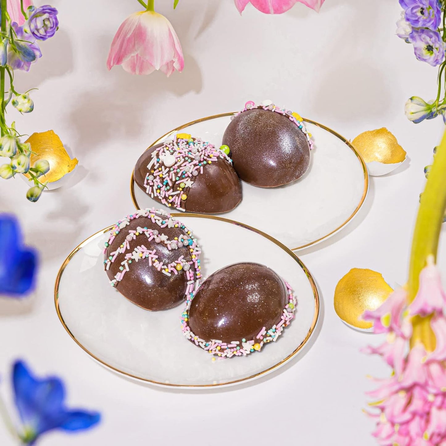 Fancy Sprinkles Taylor Egg Silicone Mold Includes 8 Clear Acrylic Sticks, for Baking & Dessert Decorating, Oven Safe (11 ¾" W x 5 ¼" H x 1 ¼” D)