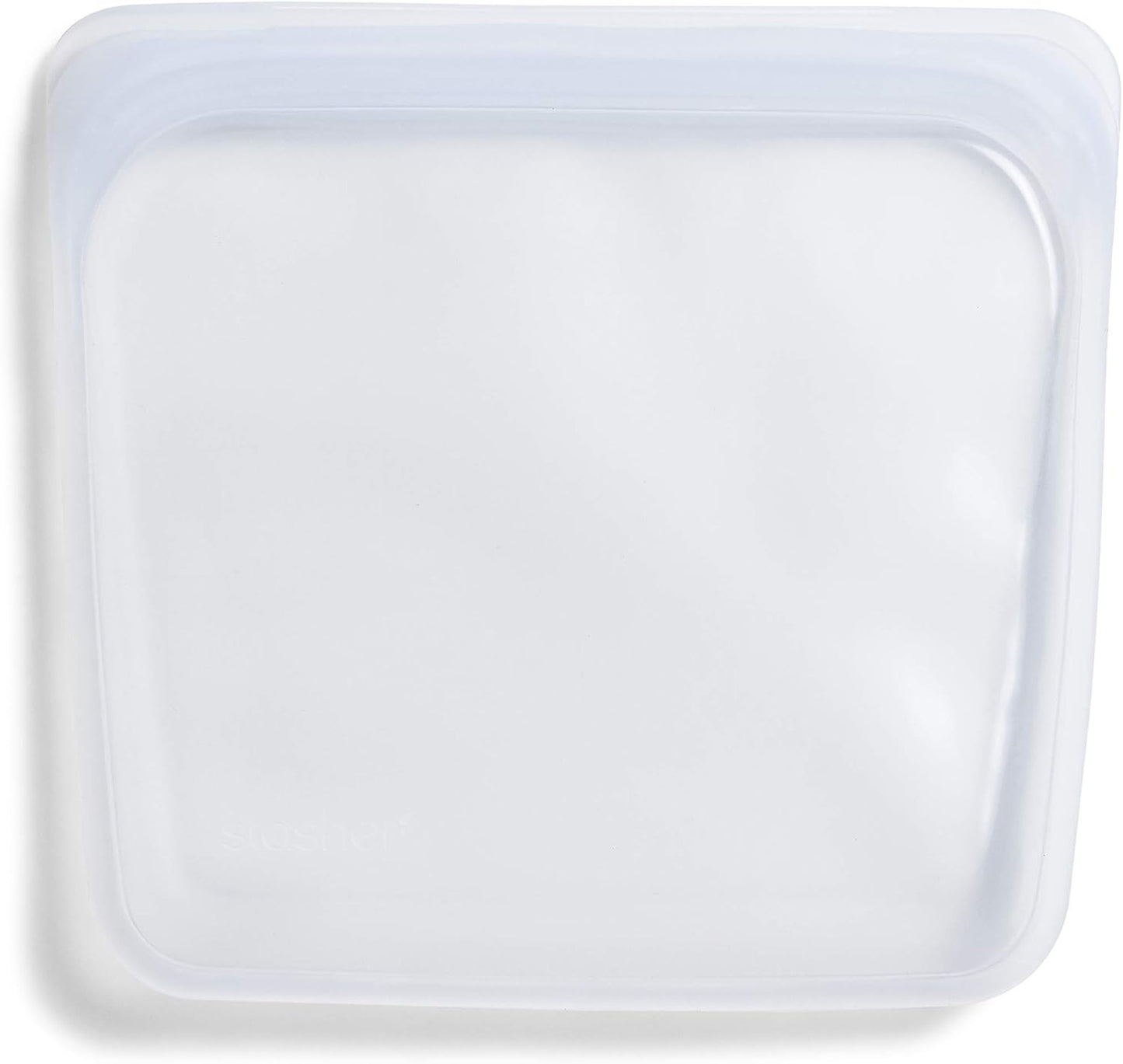 Stasher Premium Silicone Reusable Food Storage Sandwich Bag, Clear, Microwave, Sous Vide, Dishwasher, Oven and Freezer Safe, BPA Free, Leak-free, Eco-friendly, 28 Oz