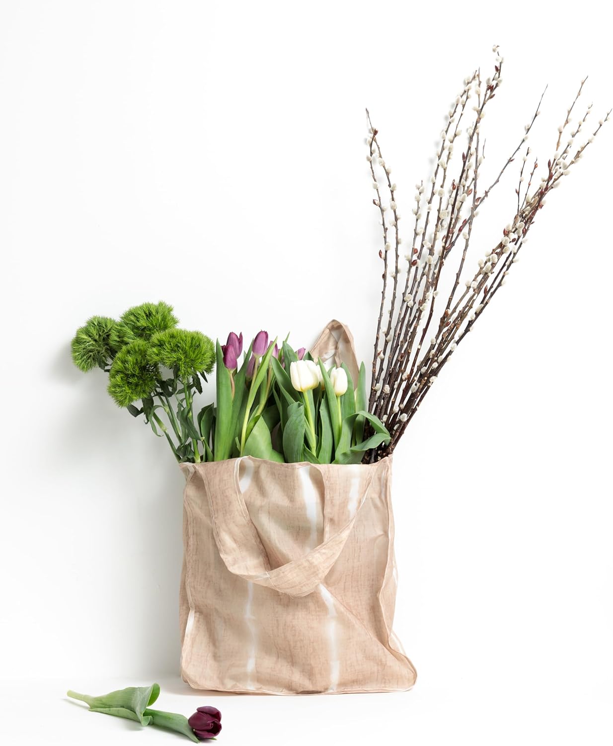 Reusable Grocery Bag - Stylish Shopping Bag for Groceries - Foldable Tote Bag - Medium Size