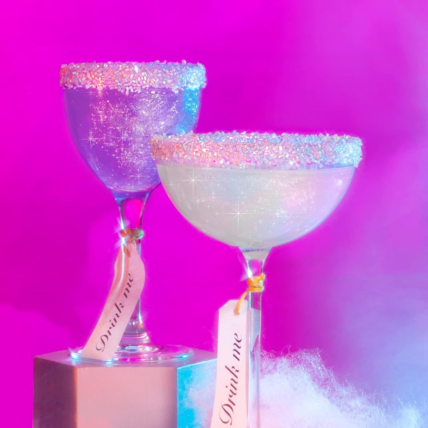 Fancy Sprinkles Opal Rain Fancy Sugar Pearlescent Peach, Lavender, and Pale Blue Sugar Crystals Flecked Silver Mini Edible Glitter Stars (4 OZ)