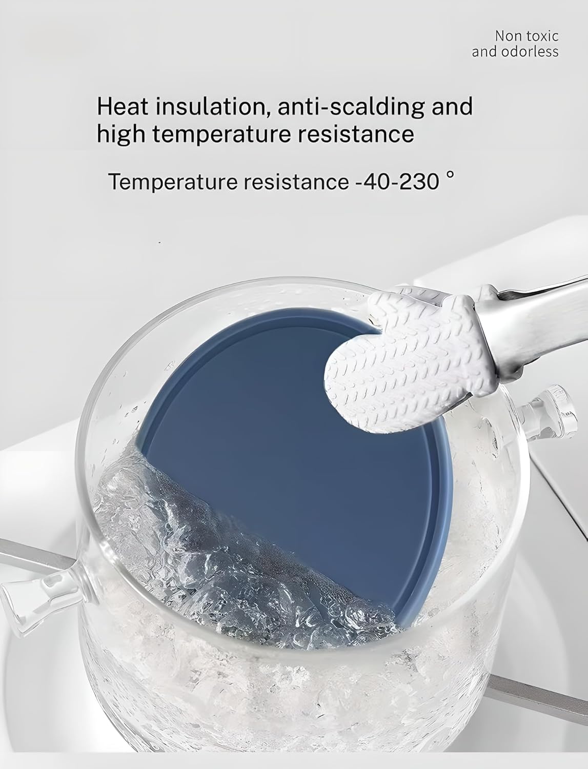 5-Piece Silicone Coasters Set with Holder - 3.9“ Non-Slip & Anti-Overflow Design for Hot/Cold Drinks | Thickened Kitchen & Living Room Decor, Housewarming Gifts for Men (Coffee, Beer, All Cup Types)