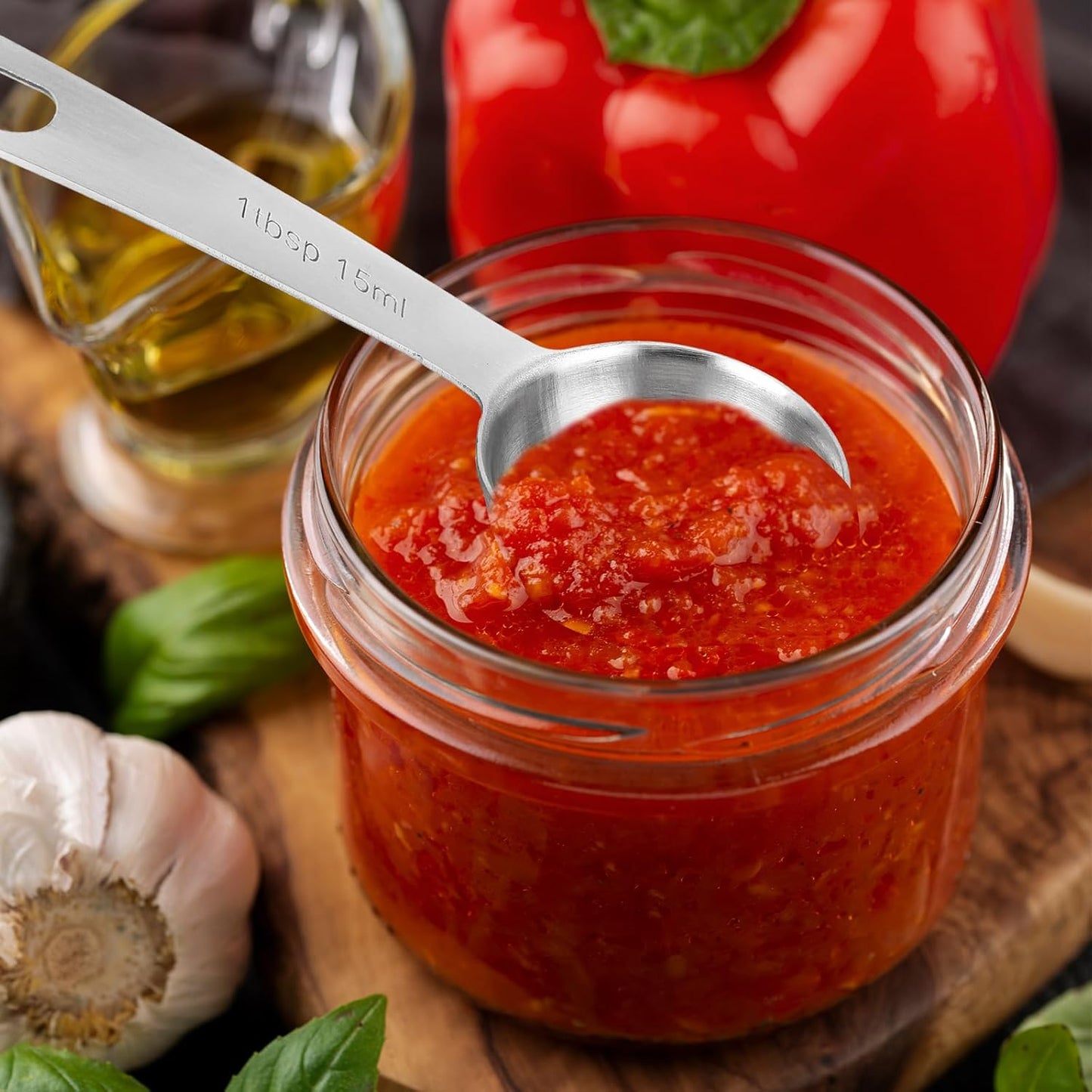 2 Pcs Measuring Spoons Tablespoon Measuring Spoon 1 Tbsp (3 tsp | 15 ml |15 cc| 0.5 oz) Mini Spoons Stainless Steel Measuring Spoons for Kitchen Cooking Spoon(Silver)