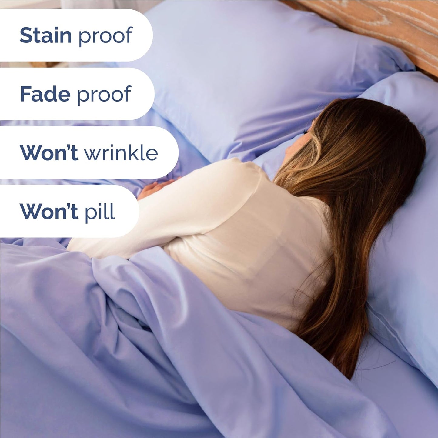 Twin XL Size 3 Piece Sheet Set - Comfy Breathable & Cooling Bed Sheets Set - Hotel Luxury Bedding for Women, Men, Kids, Teens, Boys & Girls - Deep Pockets, Soft and Wrinkle Free - Oeko-Tex - Lavender