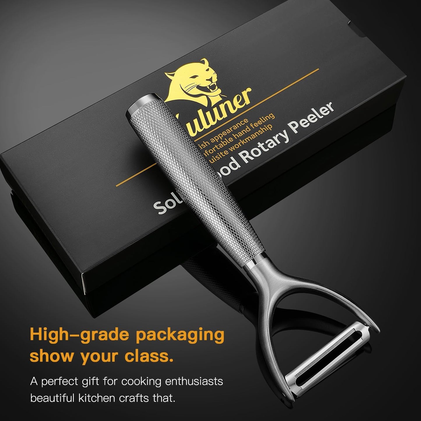 KULUNER Y-Type Vegetable Peeler, Silver Chrome Finish, 304 Stainless Steel Blade, Ultra Sharp Potato Peeler for Apples, Carrots, Heavy Duty Kitchen Peeler