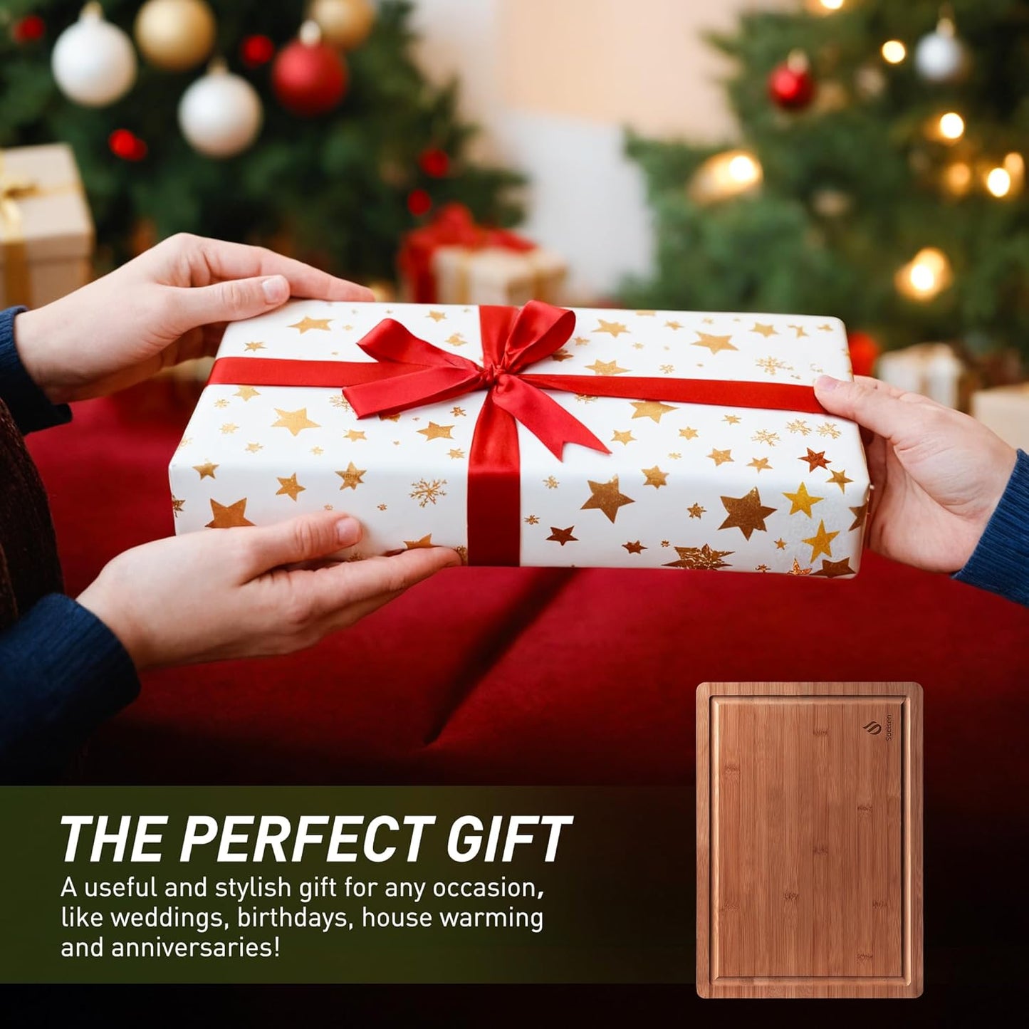 Extra Large Bamboo Cutting Board with Non Slip Feet and Over Sink Butcher Block Chopping Board Nice Solid Thick Wooden Juice Groove Big Xl XXl xlarge Best Hardwood Kitchen Counter Organic