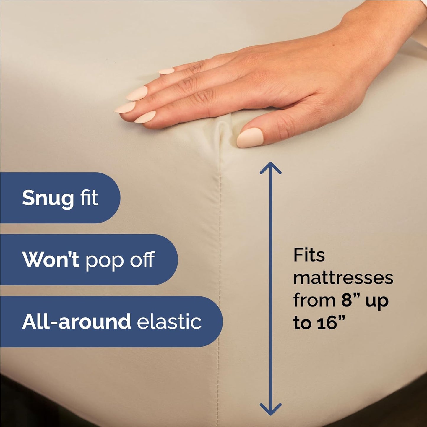 Twin XL Size 3 Piece Sheet Set - Comfy Breathable & Cooling Bed Sheets Set - Hotel Luxury Bedding for Women, Men, Kids, Teens, Boys & Girls - Deep Pockets, Ultra-Soft, Wrinkle Free - Oeko-Tex - Wheat