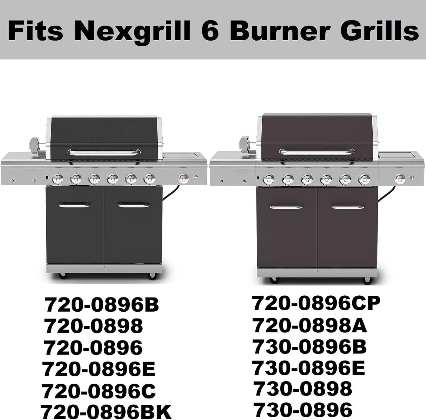 720-0896B 720-0896 Grill Grates Replacement Parts for Nexgrill 6 Burner 730-0898 720-0898 720-0898a 730-0896 730-0896b Grates 17 Inch Cast Iron Cooking Grid Nexgrill Outdoor Gas Grill Parts