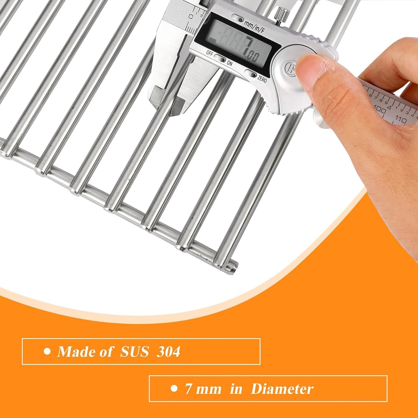 S6F652 (2-Pack) 18 1/4" Stainless Steel Gas Grill Grates for Charbroil 461210010, 463210011, 463212511, 463215512, 463215513, 463215712, 463215713, 463215714, 463224611, 463244011, 463247009